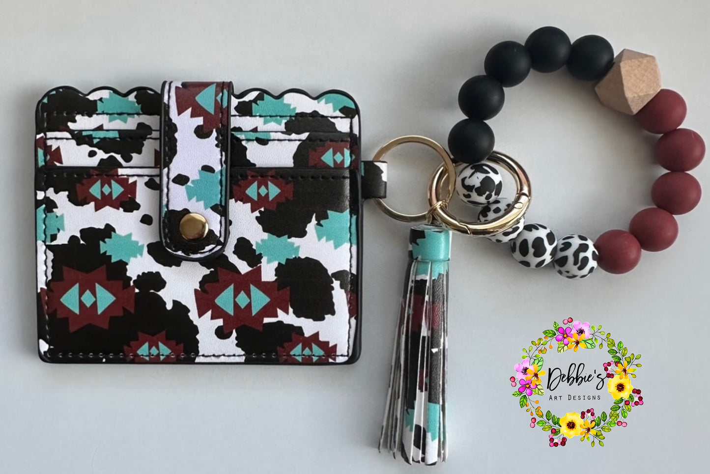 Cow Western Print Wallet & Wristlet