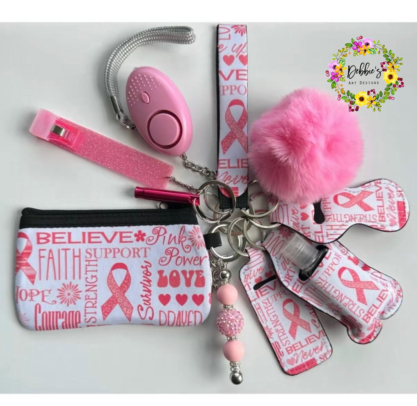 Pink Awareness Accessory Keychain