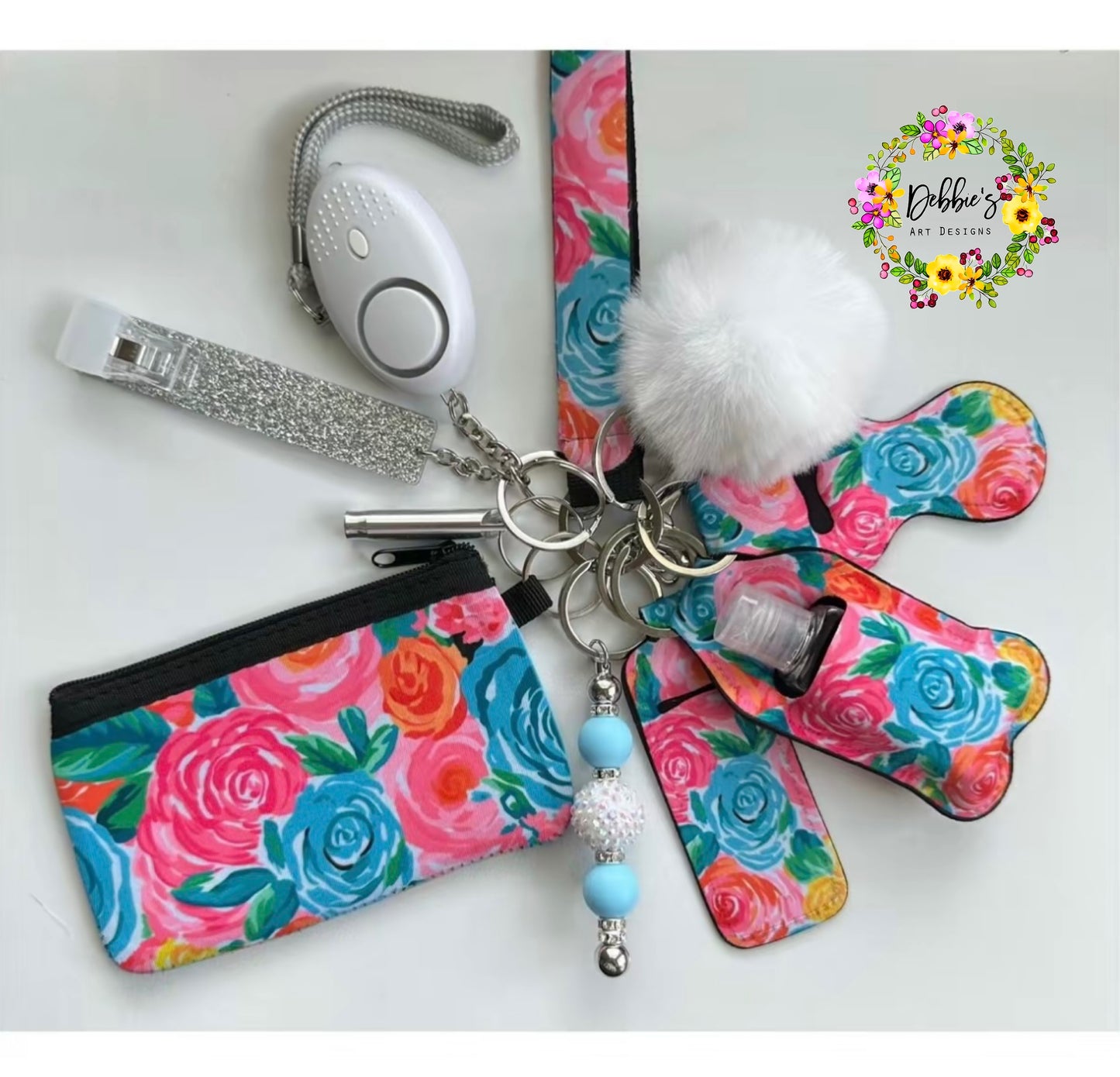 Fancy Floral Accessory Keychain