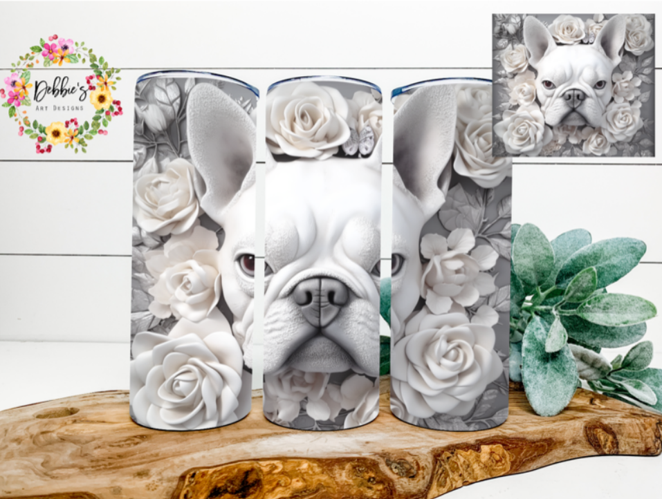 3D French Bulldog | 20oz Tumbler