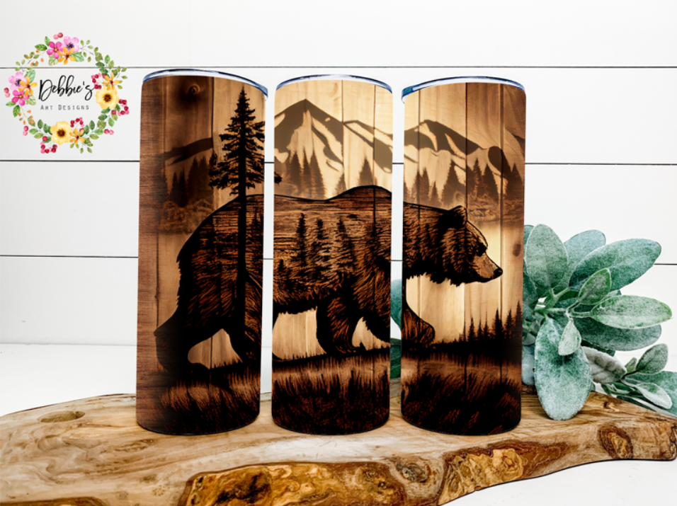 Bear | Mountains | 20oz Tumbler