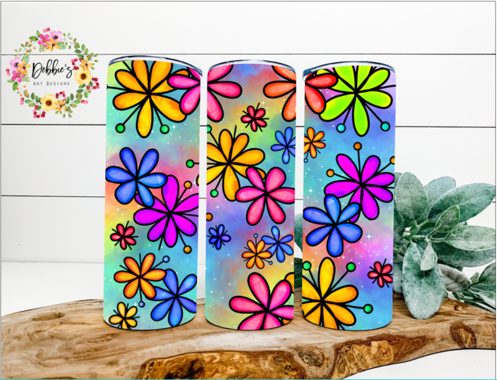 Colorful Flowers | 20oz Tumbler
