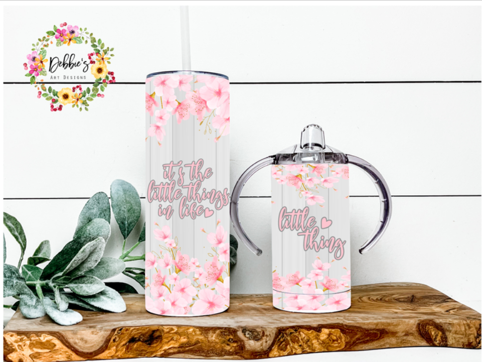 Mommy & Me | Little Things | 20oz Tumbler | 12oz Sippy Cup