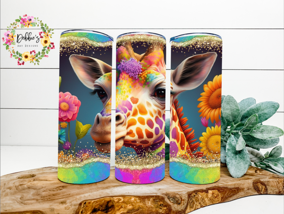 Neon Giraffe | 20oz Tumbler