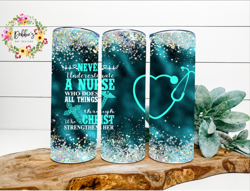 Nurse | Christ Strengthens Her | 20oz Tumbler