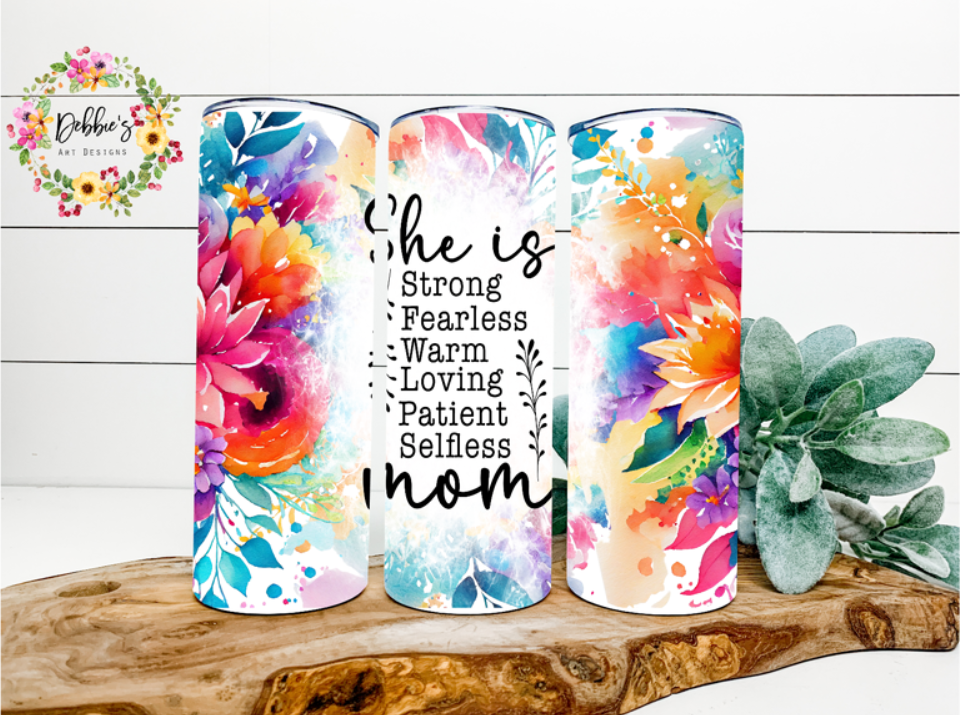 Mom | She Is... | 20oz Tumbler