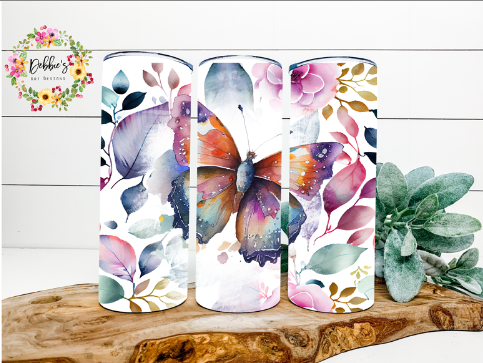 Watercolor Butterfly | 20oz Tumbler