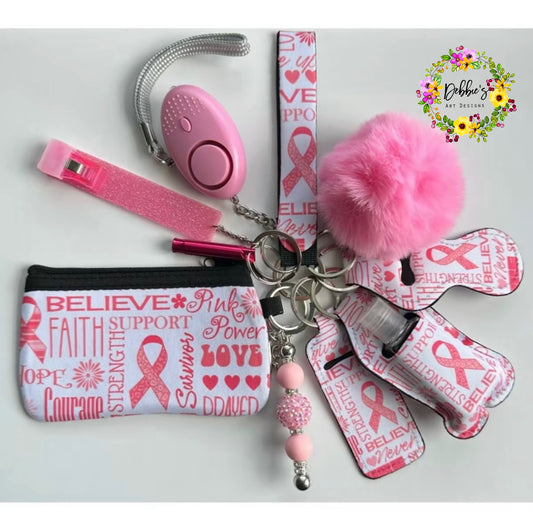 Pink Awareness Accessory Keychain