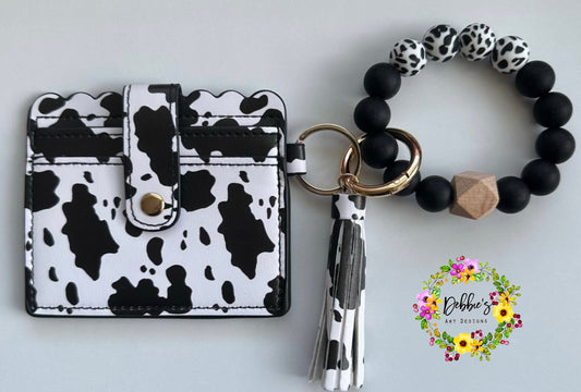 Cow Print Wallet & Wristlet