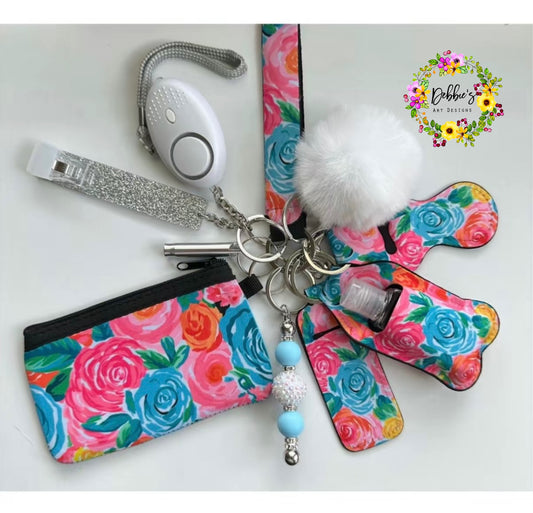 Fancy Floral Accessory Keychain