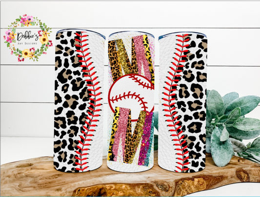 Baseball Mom W/ Leopard | 20oz Tumbler