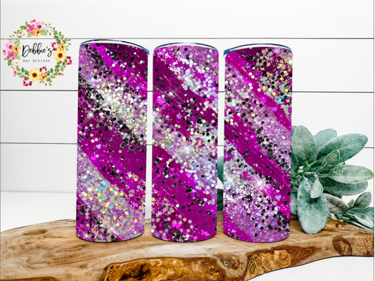 Milky Way | Pink Glitter Look | 20oz Tumbler