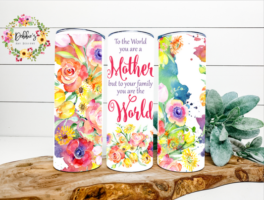 Mother | Floral | 20oz Tumbler