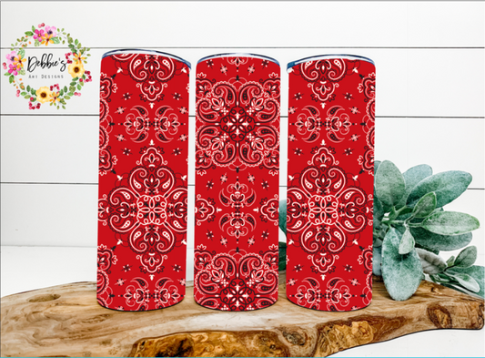 Red Bandana | 20oz Tumbler